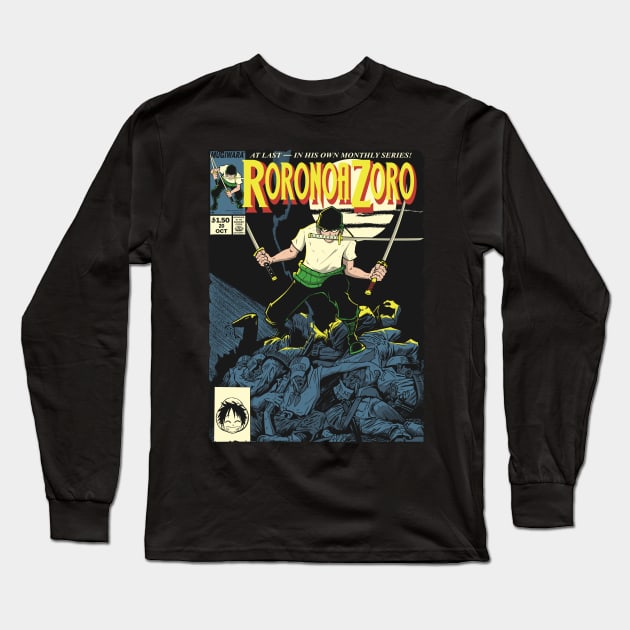 KAIZOKU GARI NO ZORO Long Sleeve T-Shirt by BetMac